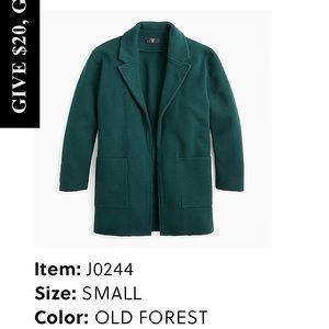 Jcrew sweater blazer